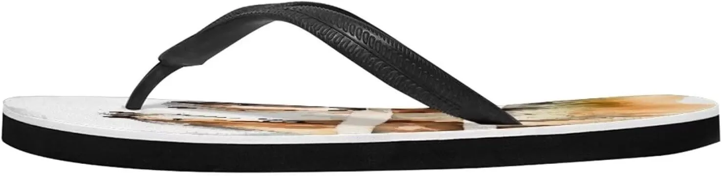 Women Skull Flip Flop Sandal, Animal Floral Classic Men's Thong Sandals Bathroom Soft Comfort Fit Unisex