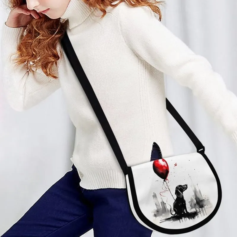 Women Small Tote Bag Van Gogh Starry Night Modern Abstract Aesthetic Colorful Casual Satchel Pack Semi Circle Bag