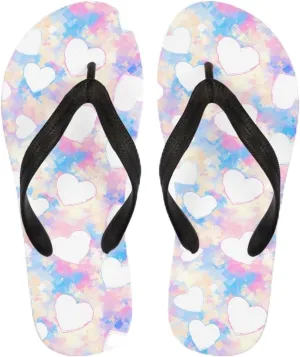 Women Tribal Flip Flop Sandal, Rose Soft Flip-Flop Slides Comfort Corgi Dog Pattern Fit Comfortable Ladies Slip