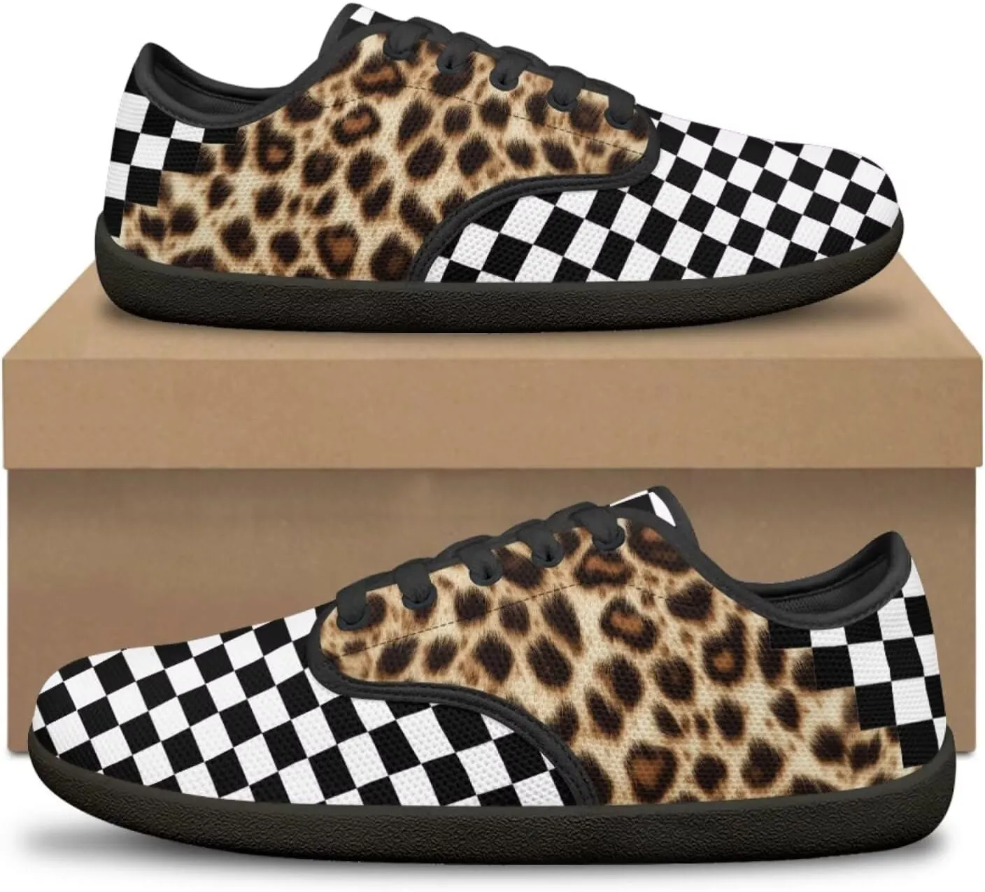 Women Zero Drop Casual Shoes Breathable Fashion Barefoot Walking Shoe Footwear Lace Up Zero Drop