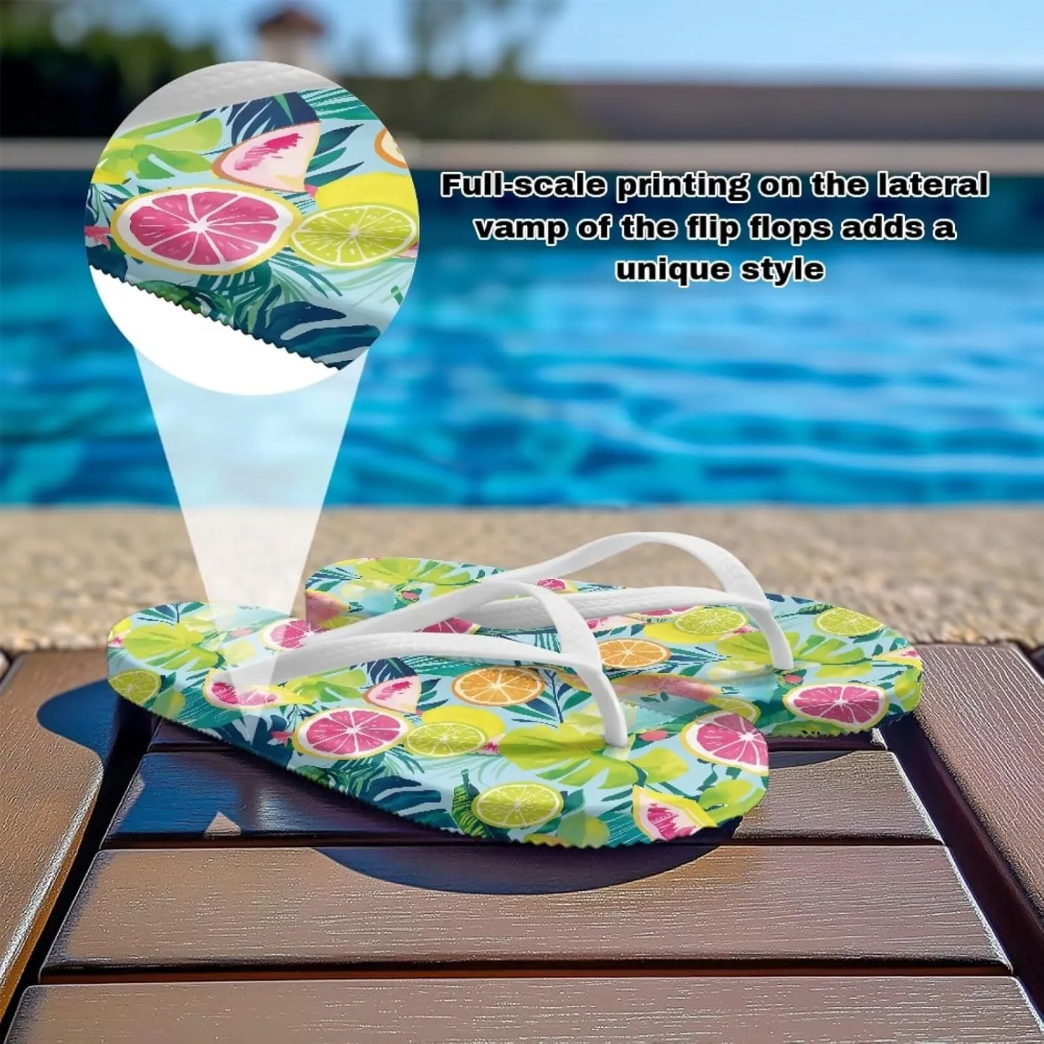 Women's Beach Flip Flops Women's Casual Walking Slippers Summer Indoor & Outdoor Sandals with Fashionable Design