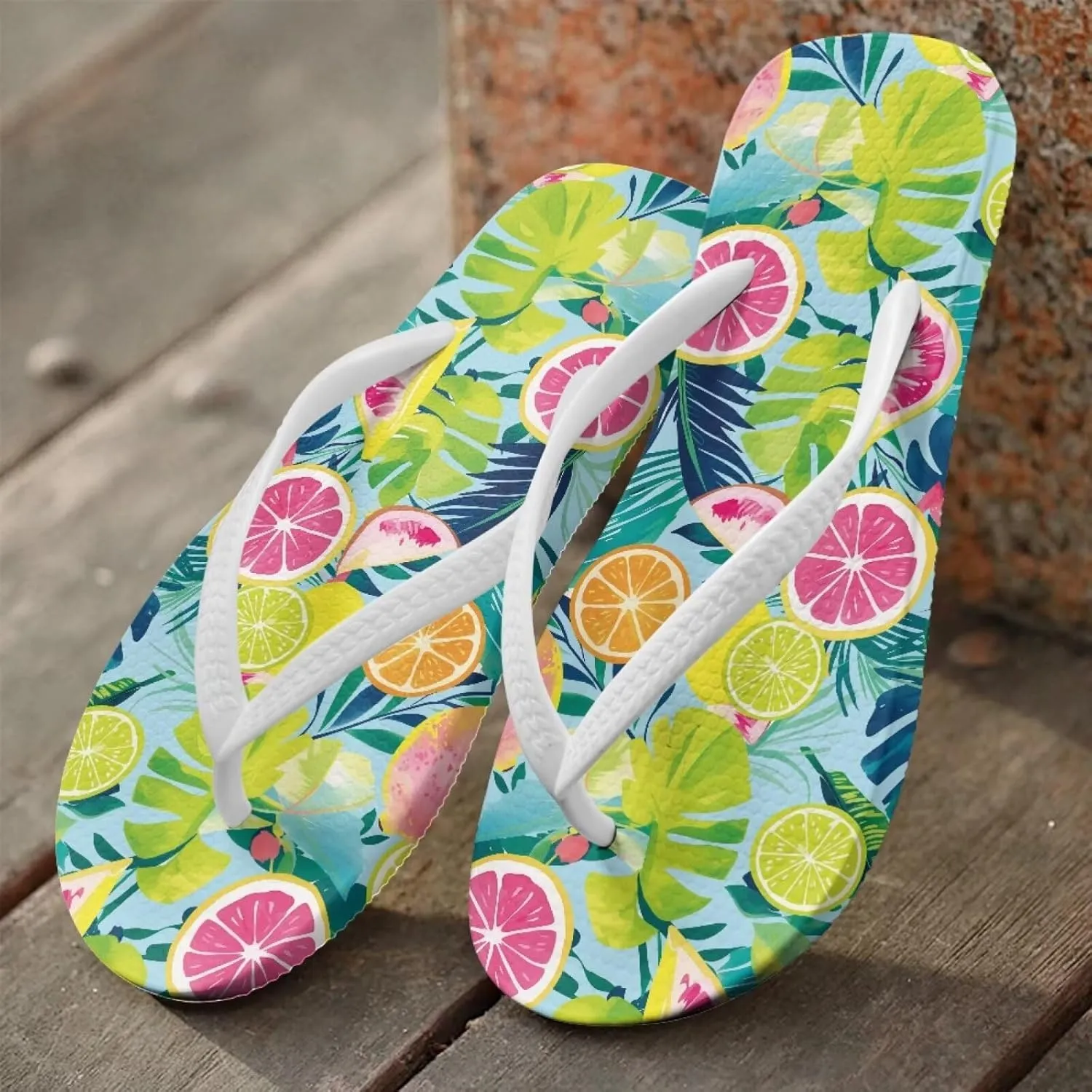 Women's Beach Flip Flops Women's Casual Walking Slippers Summer Indoor & Outdoor Sandals with Fashionable Design