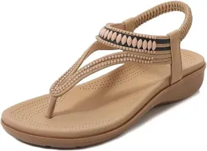 Women's Clip Toe Wedge Sandals - Summer Beach Casual Flip-Flop Cozy