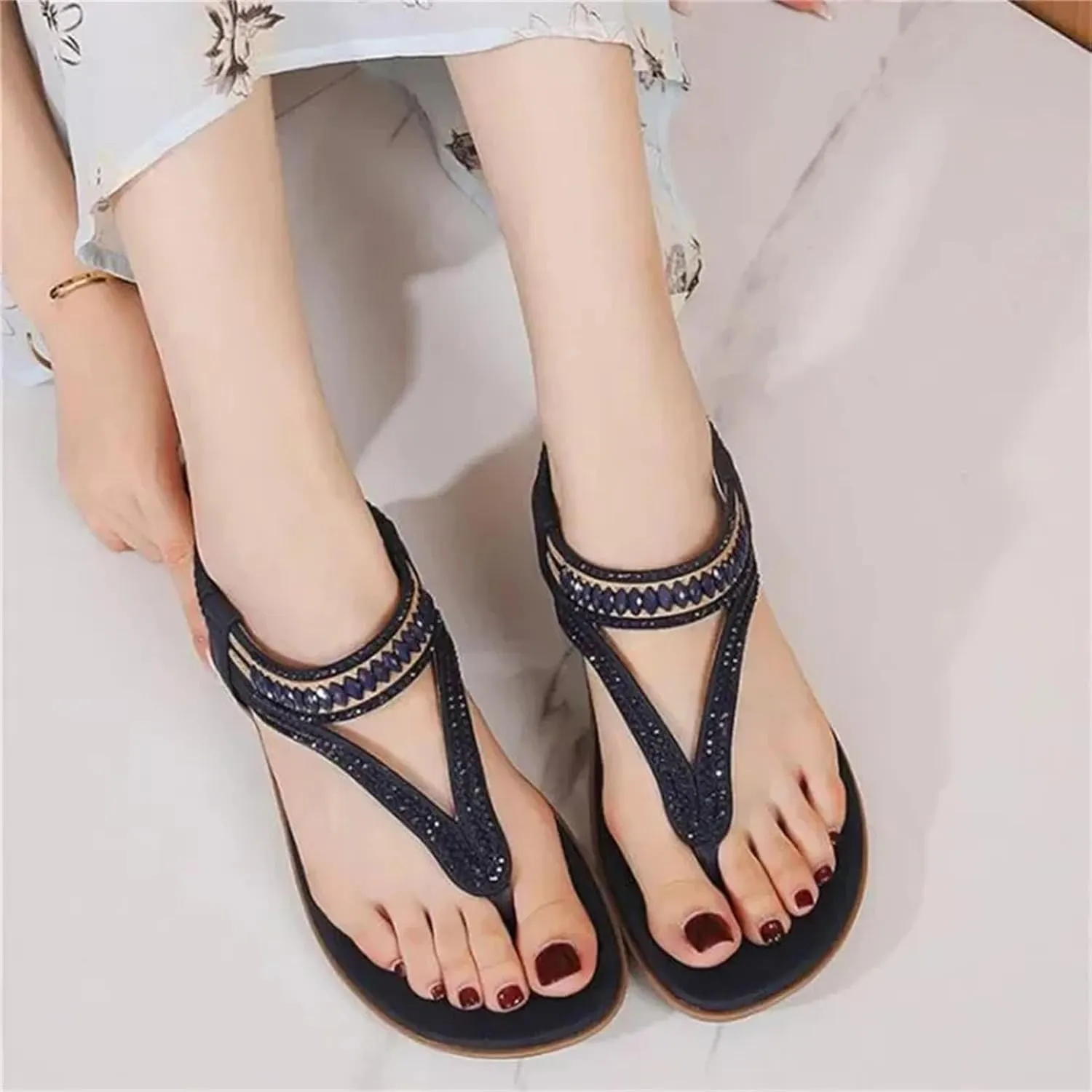 Women's Clip Toe Wedge Sandals - Summer Beach Casual Flip-Flop Cozy