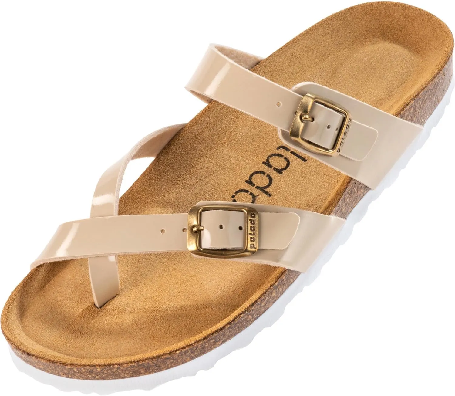 Women's Cres Matt Mules - Elegant Sandals Made in Spain - Comfortable Slippers with Cork Footbed - Fashionable Summer Shoes