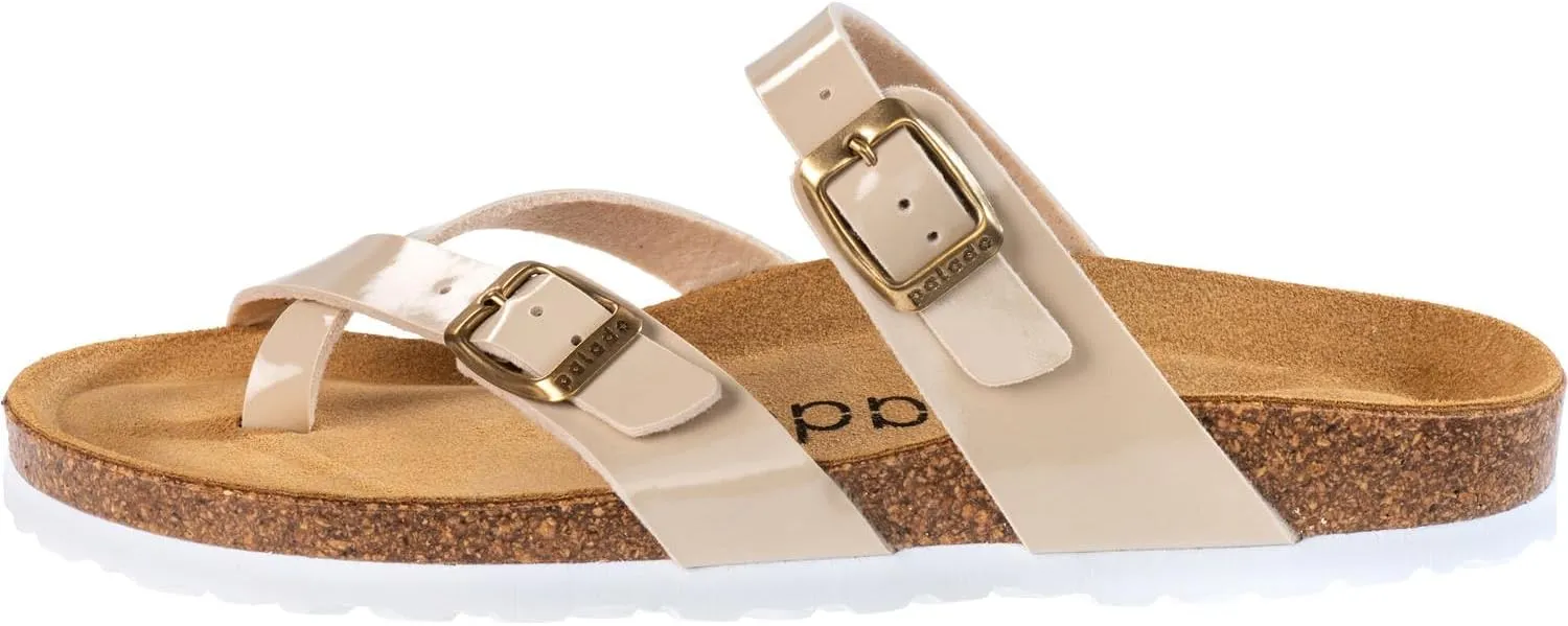 Women's Cres Matt Mules - Elegant Sandals Made in Spain - Comfortable Slippers with Cork Footbed - Fashionable Summer Shoes