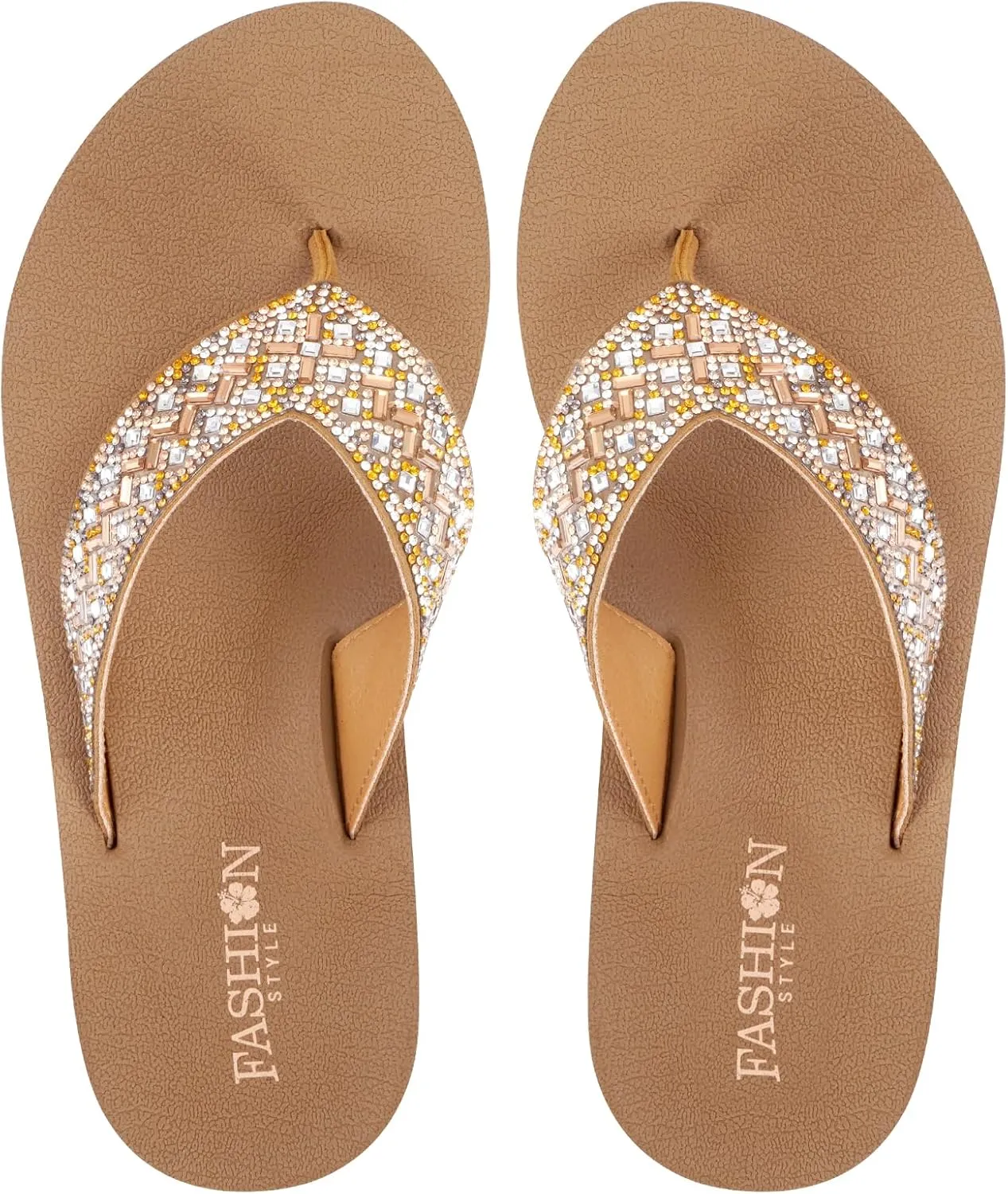 Women's Cushion Flip-Flops Orthotic Comfortable Yoga Mat Thong Sandals With Arch Support