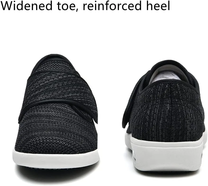Women's Diabetic Shoes Wide Width Edema Shoes Breathable Memory Foam Lightweight Walking Sneakers for Elderly Swollen Feet