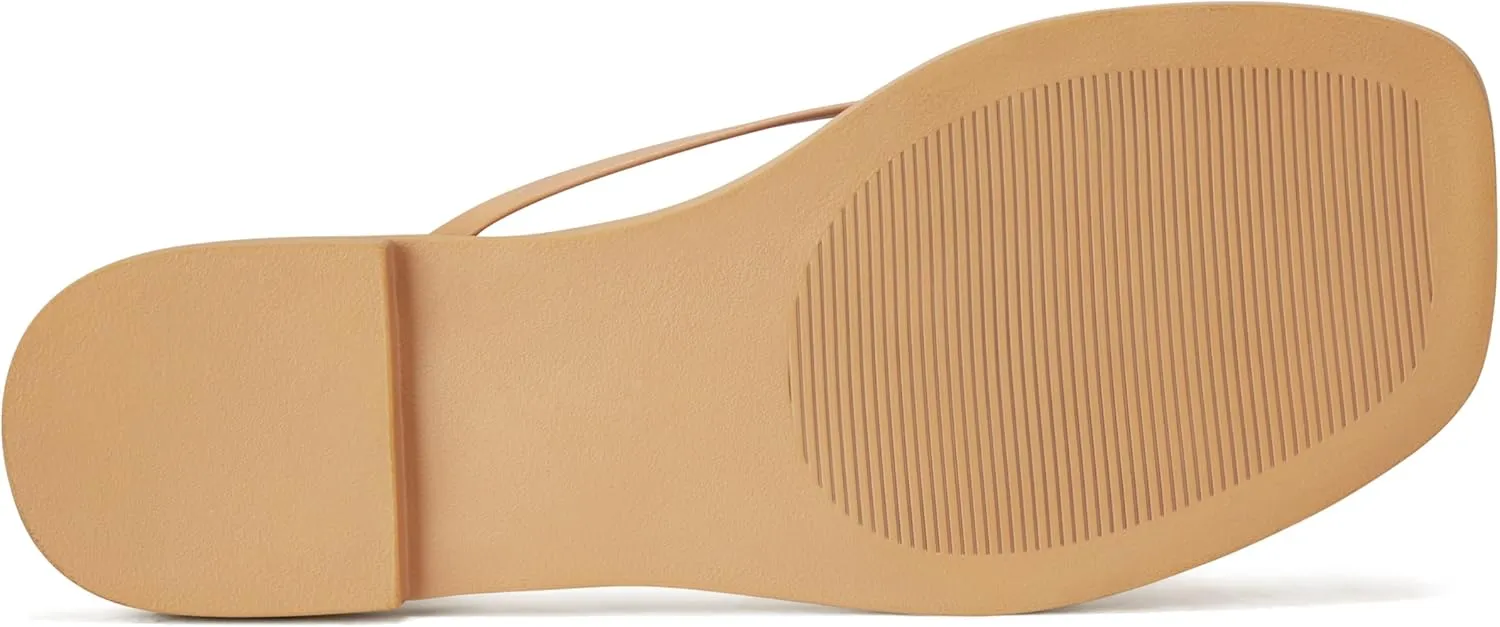 Womens Flats Sandals Square Toe Strappy Ankle Strap Flats