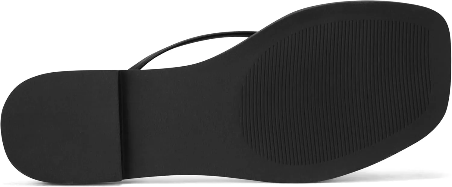 Womens Flats Sandals Square Toe Strappy Ankle Strap Flats
