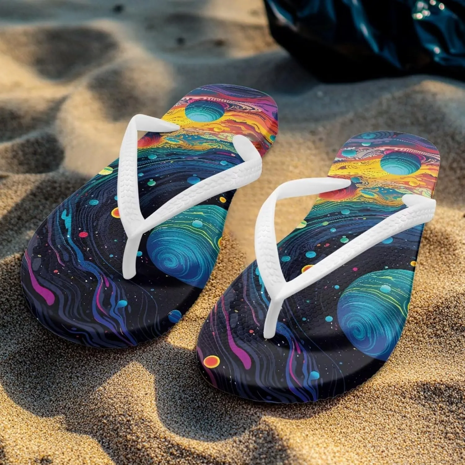 Women's Flip-Flops Colorful Patterns Slippers Women's Casual Sandals Indoor Outdoor
