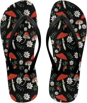 Womens Flip Flops Pillow Soft Shower Shoes with Orthotic Rubber Soles Summer Beach Shoes Cushion Footbed Footwear