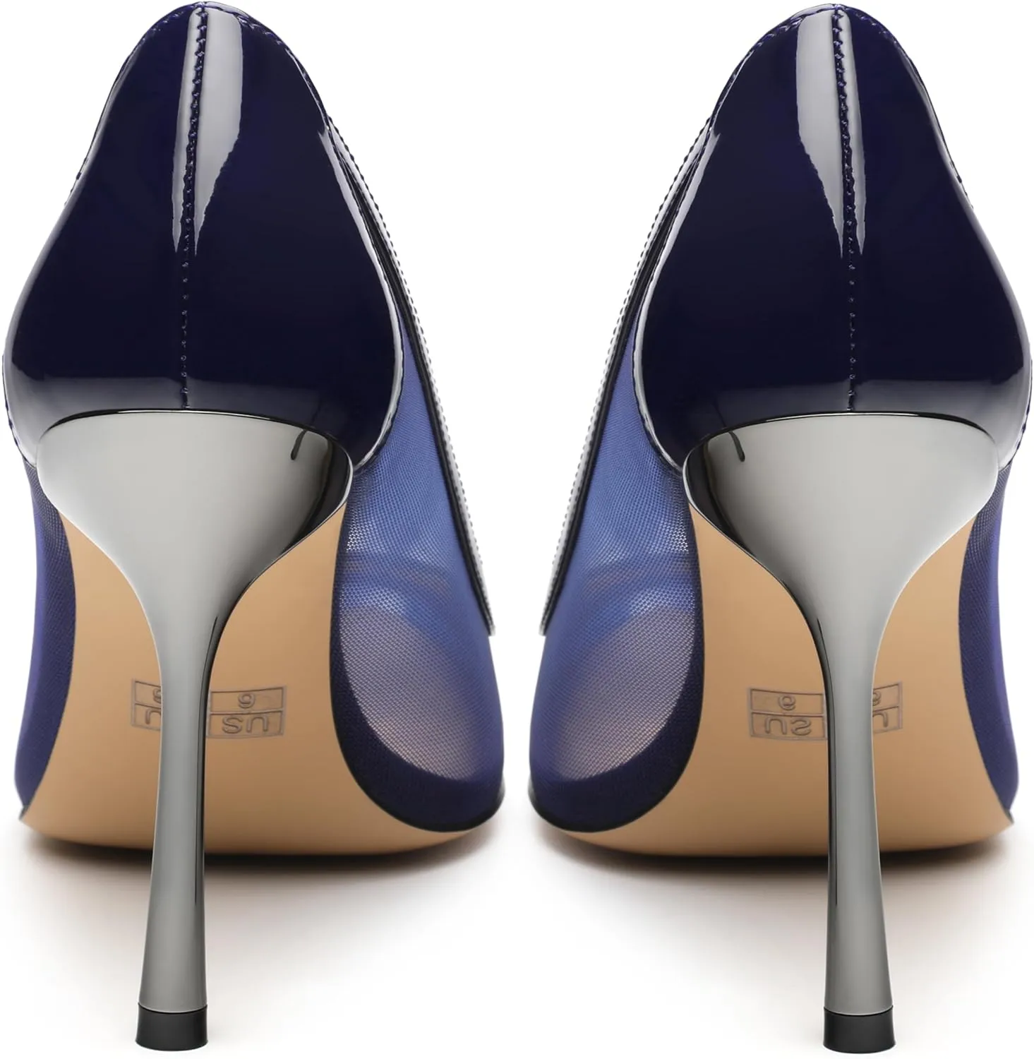 Womens Heeled Pumps, Pointed Stiletto Heels Shoes for Women, Sexy Mesh Upper High Heel Dressy Shoes 3.5"
