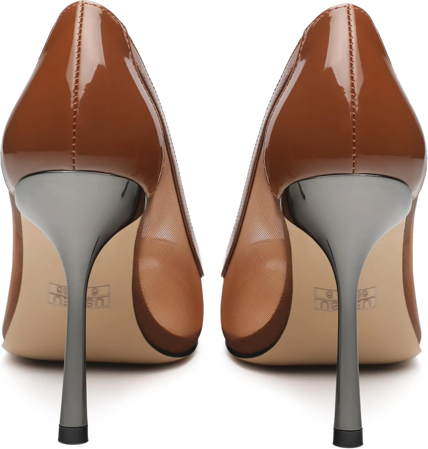Womens Heeled Pumps, Pointed Stiletto Heels Shoes for Women, Sexy Mesh Upper High Heel Dressy Shoes 3.5"
