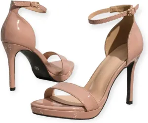 Women's High Heels Platform Sandals Stiletto Open Toe Dress Wedding Party Shoes 7.5
