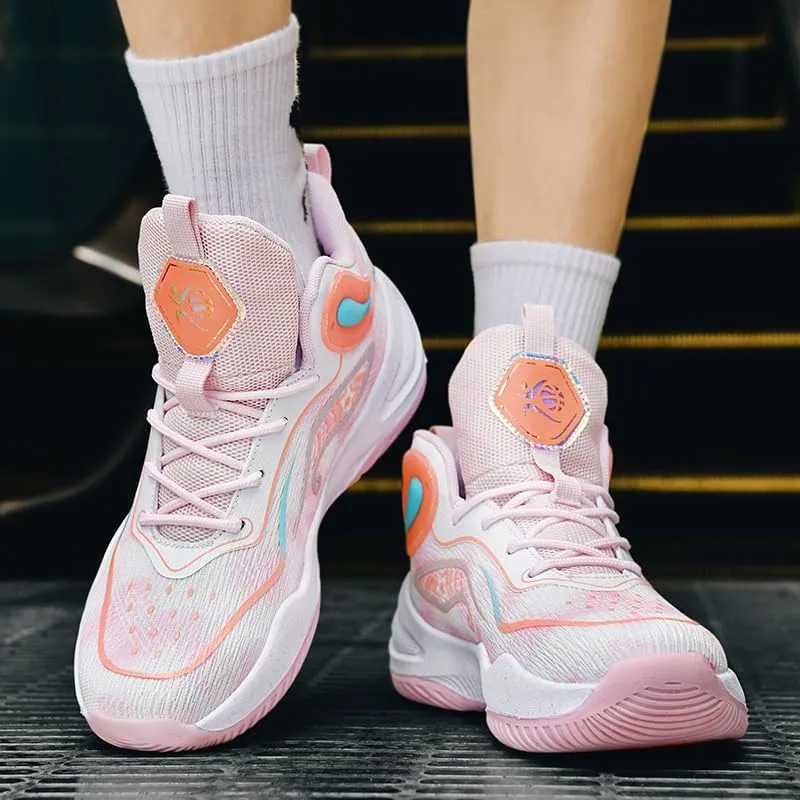 Womens Mens Basketball Shoes Fashion Breathable Athletic Sneakers Lightweight Non Slip Outdoor Sport Volleyball Shoe