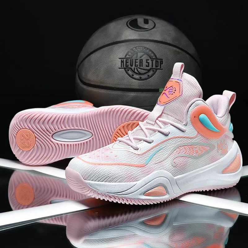 Womens Mens Basketball Shoes Fashion Breathable Athletic Sneakers Lightweight Non Slip Outdoor Sport Volleyball Shoe
