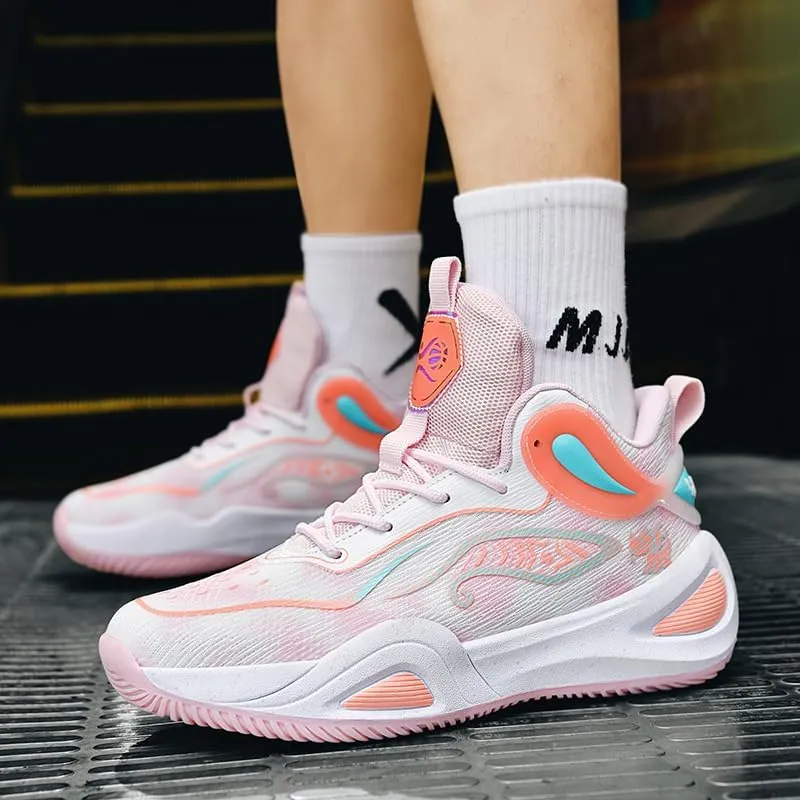 Womens Mens Basketball Shoes Fashion Breathable Athletic Sneakers Lightweight Non Slip Outdoor Sport Volleyball Shoe