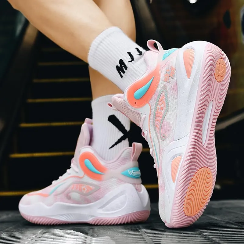 Womens Mens Basketball Shoes Fashion Breathable Athletic Sneakers Lightweight Non Slip Outdoor Sport Volleyball Shoe