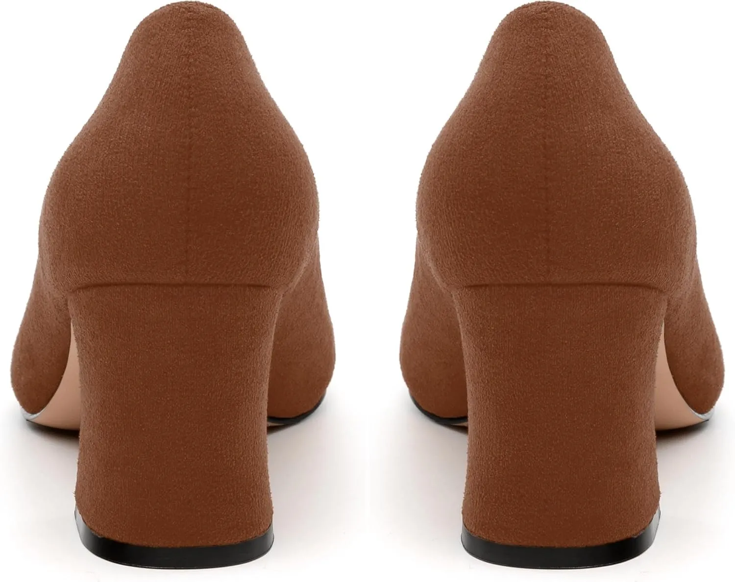 Women's Pointed Toe Mid Heel Pumps Slip On Fashion Closed Toe High Heel Shoes for Women