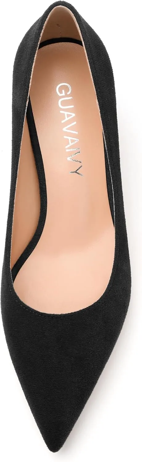 Women's Pumps, Pointed Toe Low Heel Shoes, Fashion Womens Dress Pumps for Daily Party Work