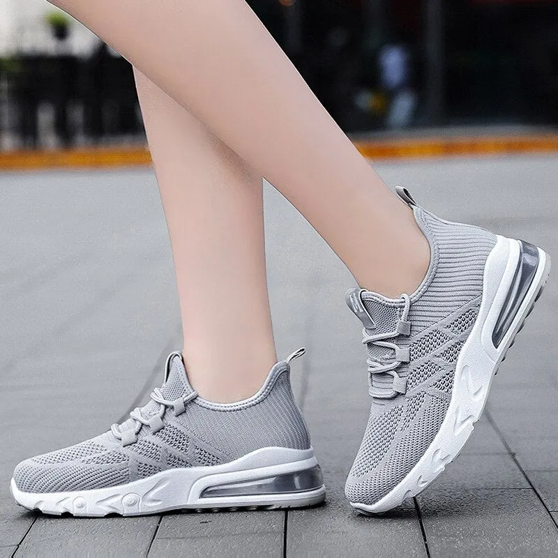 Women's running shoes lightweight sports shoes breathable mesh design
