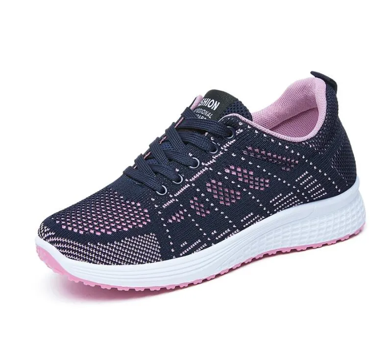 Women's running shoes lightweight sports shoes breathable mesh design