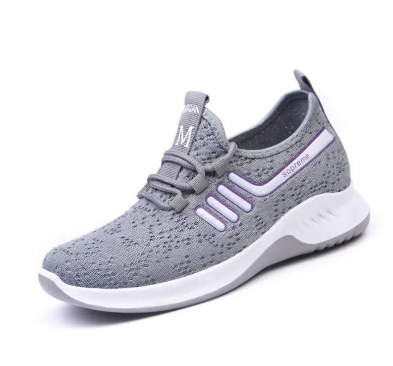 Women's running shoes lightweight sports shoes breathable mesh design