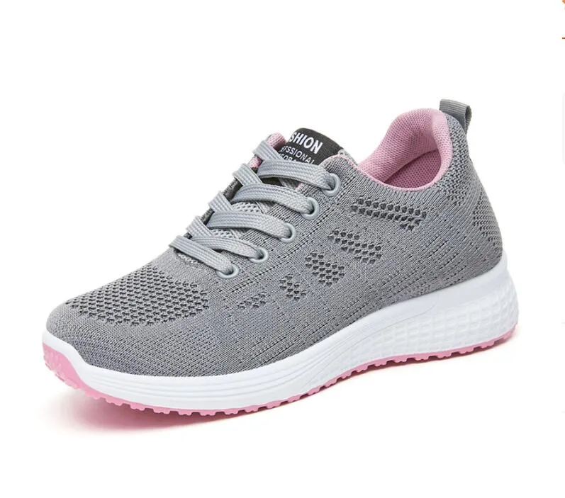 Women's running shoes lightweight sports shoes breathable mesh design