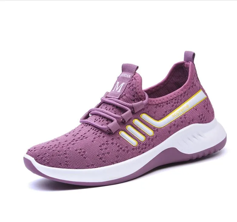 Women's running shoes lightweight sports shoes breathable mesh design