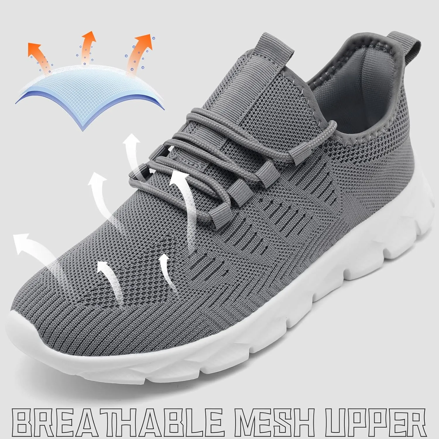 Womens Running Shoes Tennis Slip on Sneakers Breathable Athletic Lightweight Gym Sports Workout Walking Shoes