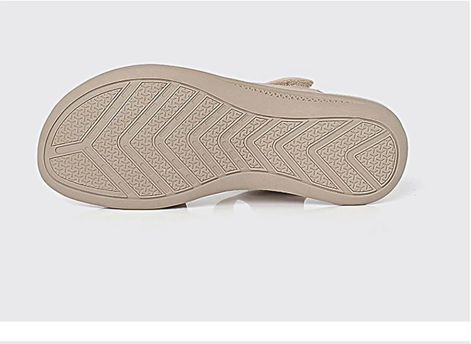 Womens Sandals Flats Comfortable Leather Walking Orthopedic Sandals Open Toe Hook And Loop Closure Non Slip Sandal Comfort Yoga Mat Shoes for Women