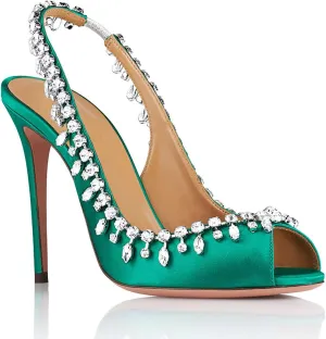 Women's Sandals High Heels Fish Mouth Stiletto Pumps Simplicity Slip On Heels Shoes Suitable for Daily Outings