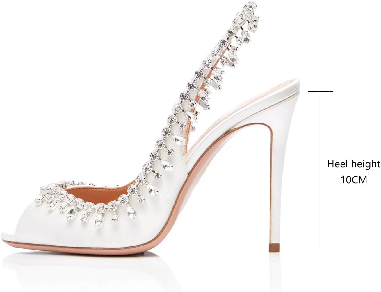 Women's Sandals High Heels Fish Mouth Stiletto Pumps Simplicity Slip On Heels Shoes Suitable for Daily Outings
