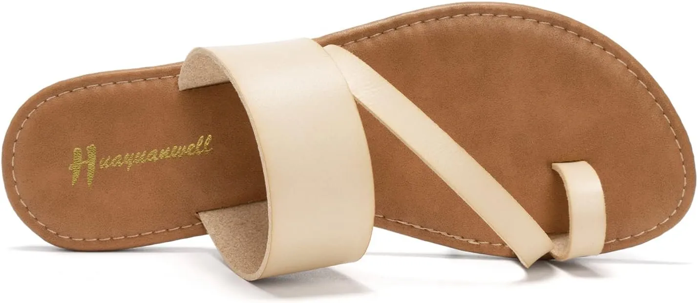 Women's Slide Sandals Slip On Flat Flip Flop Thong Casual Summer