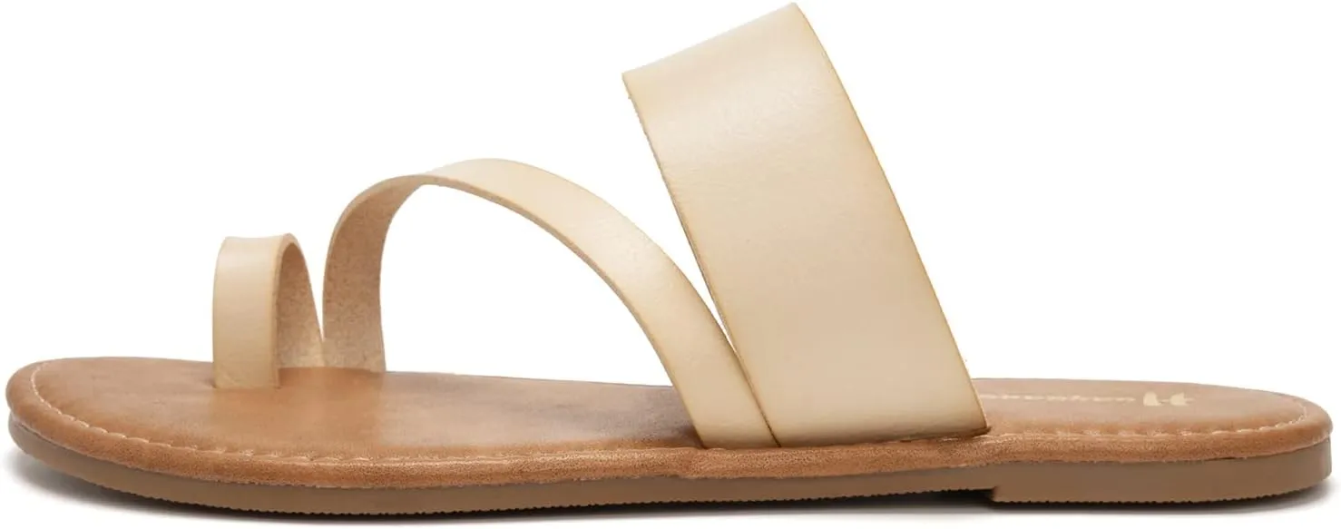 Women's Slide Sandals Slip On Flat Flip Flop Thong Casual Summer