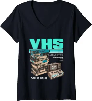 Womens Teal Aqua Watch Your Own Pockets Teal Aqua Graphic V-Neck T-Shirt