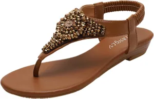 Women's Versatile Flat Sandals Comfortable Ankle Strap Outdoor Walking Shoes Soft Soled Sandals for Women