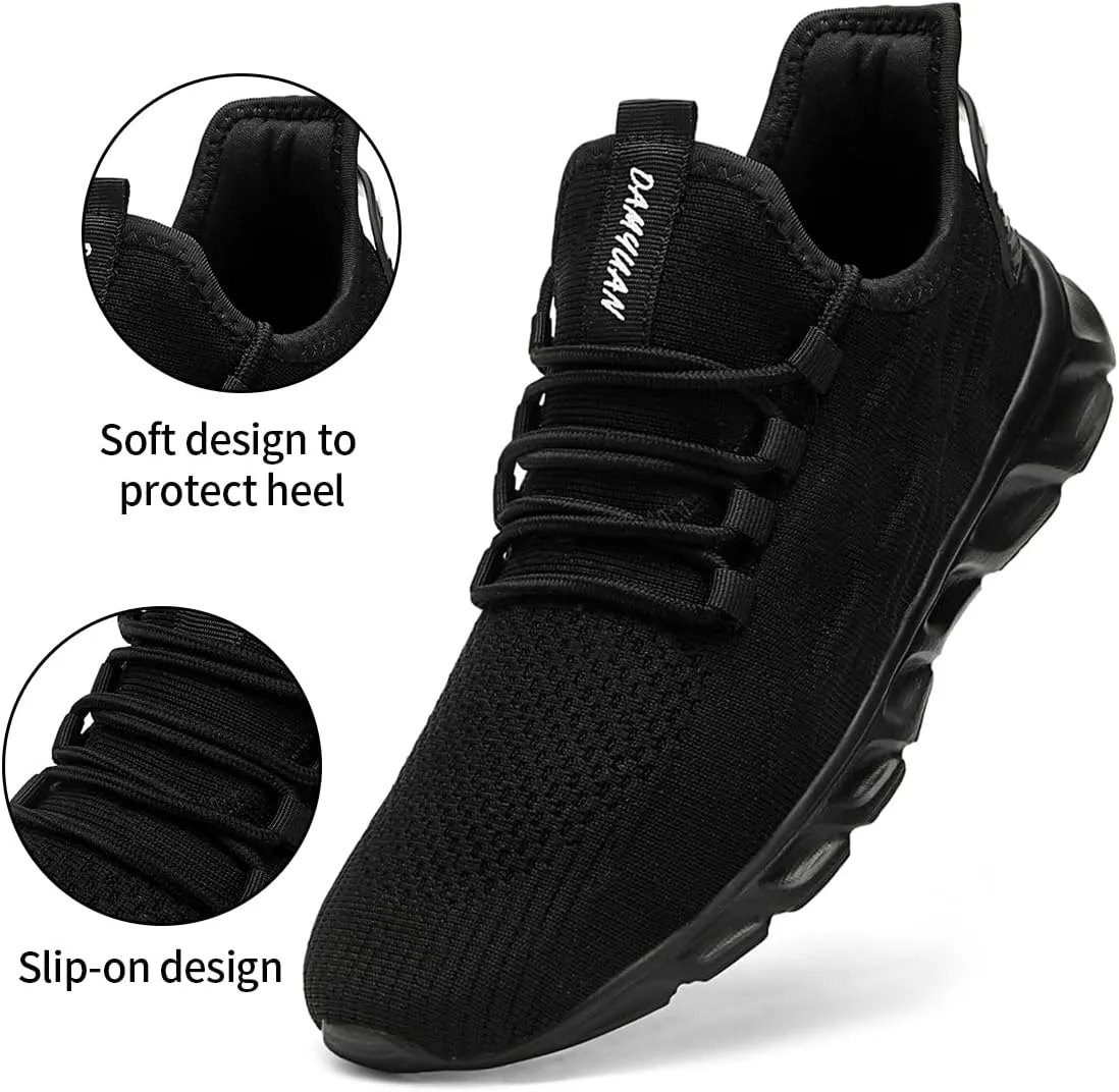 Womens Walking Shoes Slip On Sneakers Tennis Shoes Running Sport Workout Gym Shoes Athletic Non Slip Lightweight Breathable Fashion Casual Shoes for Travel Work