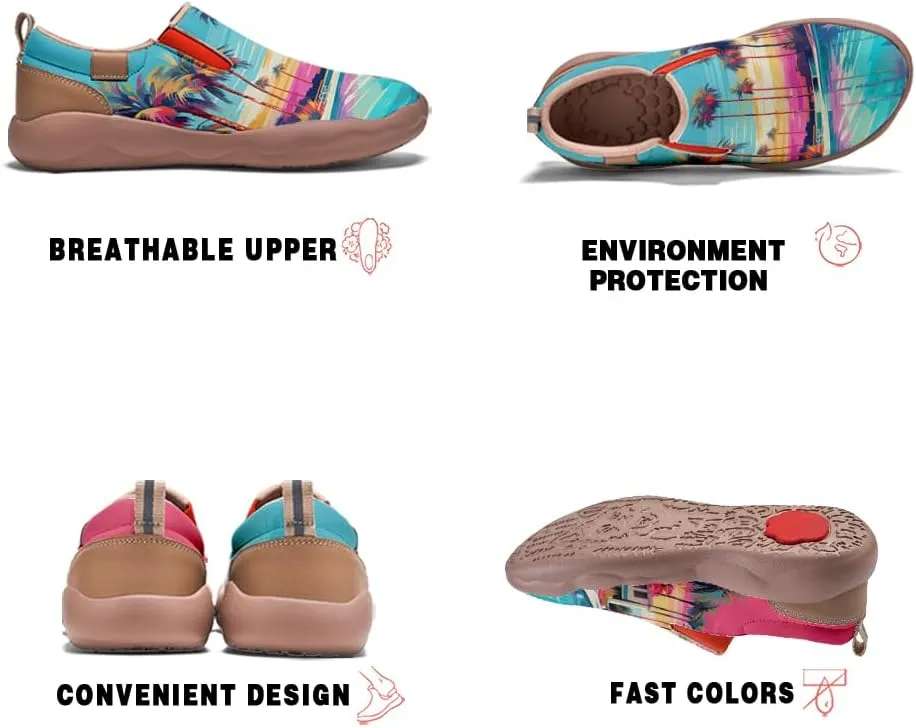 Women's Walking Travel Shoes Slip On Microfiber Casual Loafers Lightweight Comfort Fashion Sneaker