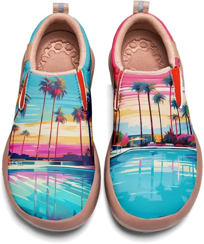 Women's Walking Travel Shoes Slip On Microfiber Casual Loafers Lightweight Comfort Fashion Sneaker