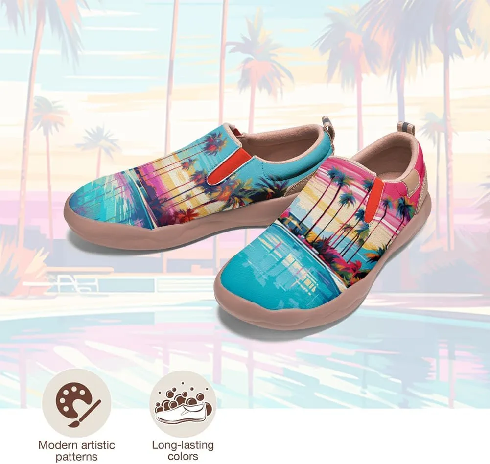 Women's Walking Travel Shoes Slip On Microfiber Casual Loafers Lightweight Comfort Fashion Sneaker