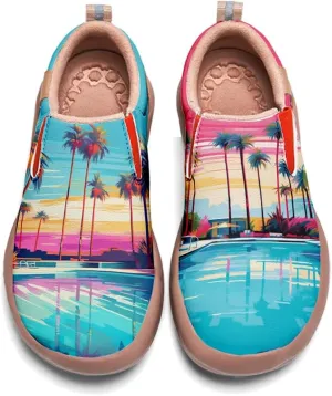 Women's Walking Travel Shoes Slip On Microfiber Casual Loafers Lightweight Comfort Fashion Sneaker