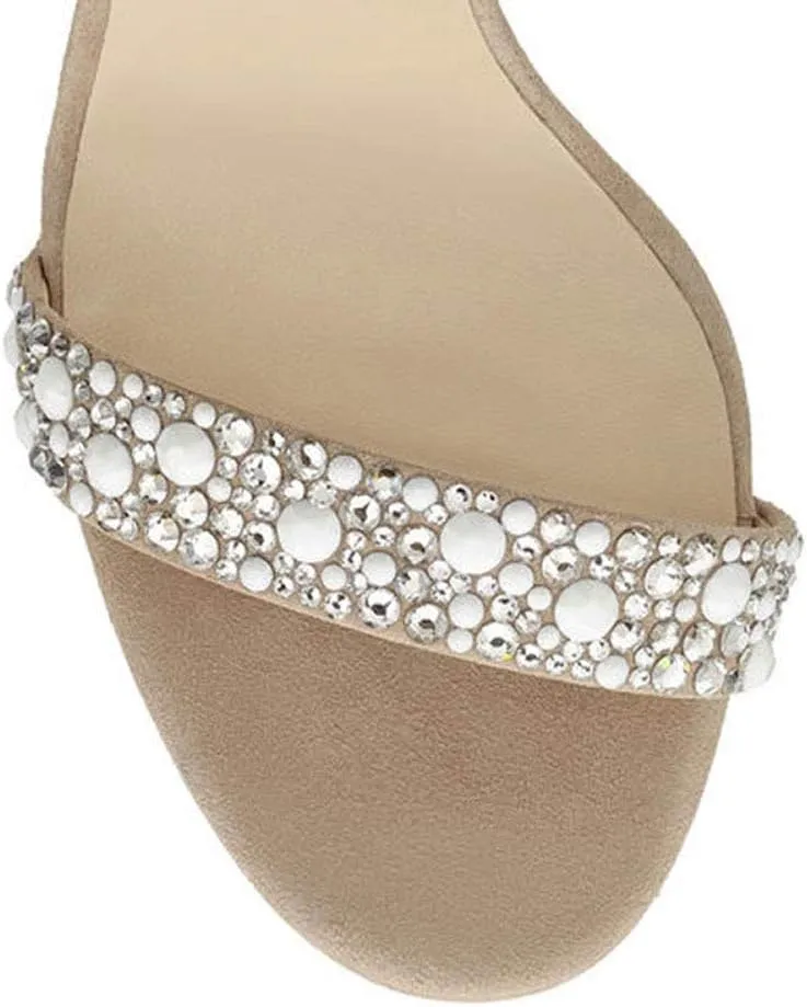Women's Wedding Dress Party & Evening Embellished Feather Stiletto Heel Pearl Rhinestones Tassel