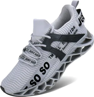 WONESION Mens Breathable Walking Tennis Running Shoes Blade Fashion Sneakers