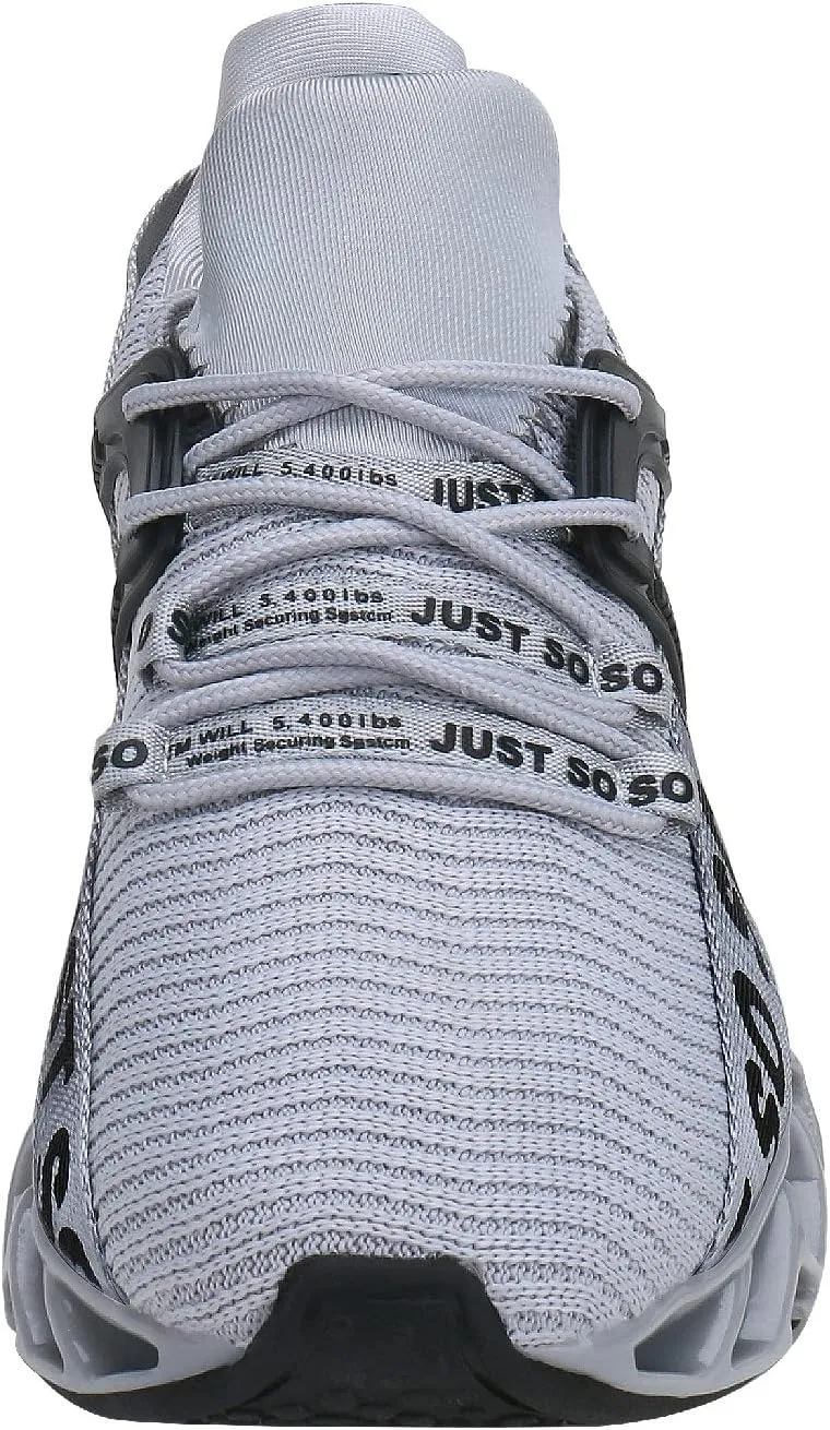 WONESION Mens Breathable Walking Tennis Running Shoes Blade Fashion Sneakers