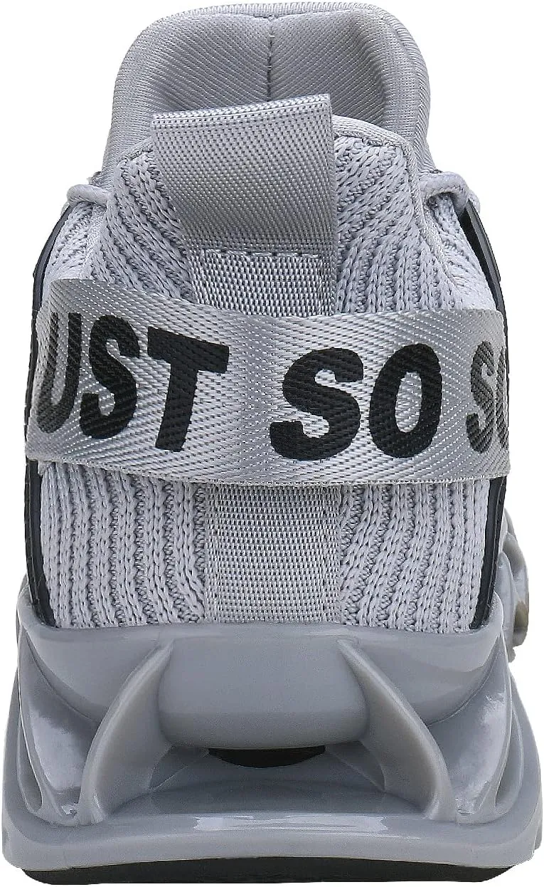 WONESION Mens Breathable Walking Tennis Running Shoes Blade Fashion Sneakers