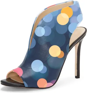 YDN Women's Chic Slingback Peep Toe Stiletto High Heel Sandals Ankle Boots Cutout Party Office Shoe Size 4-15 US