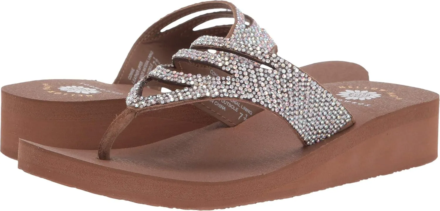 Yellow Box Women's Connie Wedge Sandal, Medium