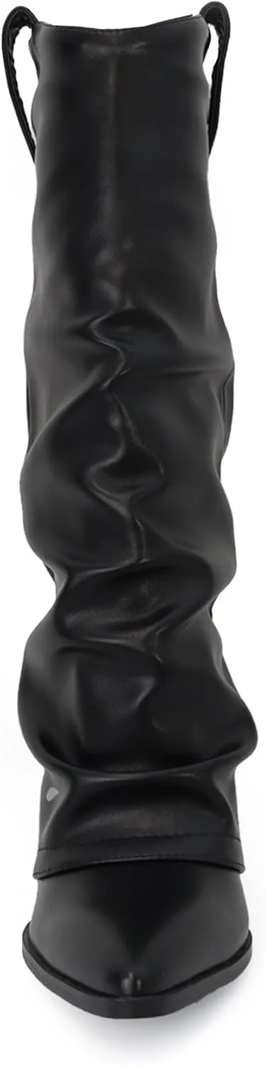 YOKI Women's Western Heel Boot Fashion